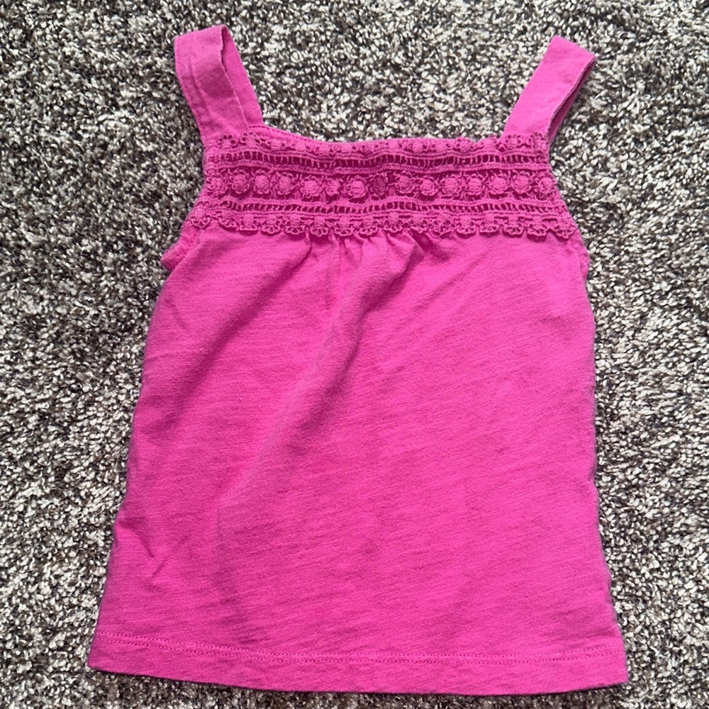 Carter's Fuchsia Camisole with Lace Trim